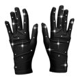 thumbnail image 3 of Guantes de patinaje artístico que mantienen el calor Accesorios de patinaje Protección de manos de moda Patinaje Negro M, 3 of 9