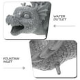 thumbnail image 3 of STRANDCHIC Sculpture de Dragon en Résine Décor Western Robuste Gris Foncé pour Jardin et Bureau, 3 of 6