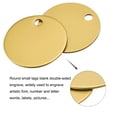 thumbnail image 3 of Uxcell Metal Round Stamping Blank DIY Label Aluminum Tags for Craft, Pendant Decoration Yellow, 3 of 6
