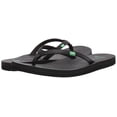 thumbnail image 4 of Sandalias tipo flip flop Sanuk Yoga Joy para mujer con espuma viscoelástica, negras, talla 7, 4 of 6