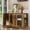 Rustic Brown, variant on XYADX Furniture-Style Wooden Dog Kennel with Pegboard & Storage, Indoor Crate with Sliding Doors, Rustic Brown