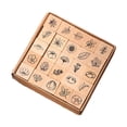 thumbnail image 4 of GUOOL 25 Pieces Diary Stamp Set Wood Stamps for Scrapbooking Drawing Diary Planner Plants, 4 of 8