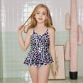 thumbnail image 2 of Yievot Summer Toddler Kid Girl Swimsuit Fashion Cute Leopard Printed Sleeveless Bikini Swimwear Bathing Suits for Girls 4-12 Years 2025 Summer Baby Swimsuit Boy Girl, 2 of 7
