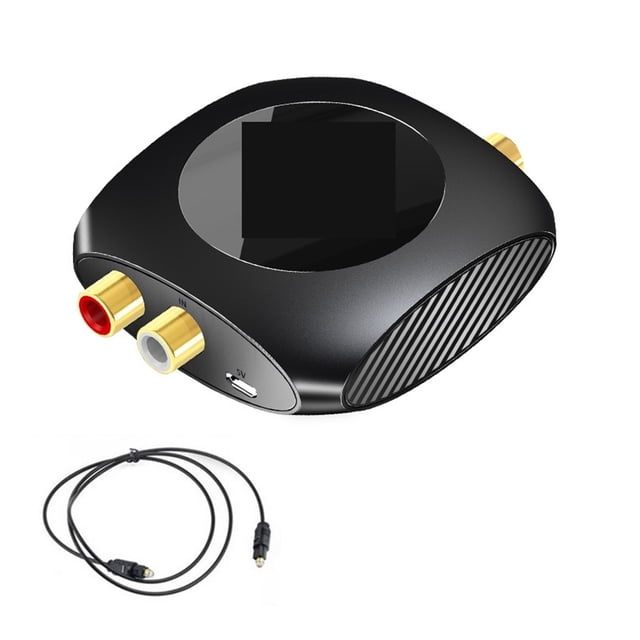 96KHz Analog To Digital Audio Converter 2RCA To SPDIF Optical Coaxial Adapter TV To Speaker Subwoofer Amplifier ,Easy to Use
