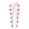 thumbnail image 4 of MKLEKYY Leggings push up para mujer, con estampado floral, de cintura alta, para yoga y fitness, pantalones deportivos de realce 2, 4 of 4