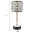thumbnail image 5 of Lámpara Benzara BM308916, pantalla metálica Dany Crystal de 61 cm, 5 of 5
