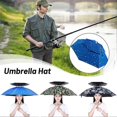 thumbnail image 1 of Umbrella Hat Folding Adjustable Sun Rain Cap UPF 50+ UV Protection, 1 of 3