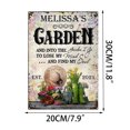 thumbnail image 3 of WREESH Personalized Garden Floral Art Find My Souls Custom Classic Metal Sign, 3 of 7