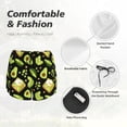 thumbnail image 6 of Picia Avocado Toast Pattern Women's 2 in 1 Athletic Running Shorts High Waisted Workout Casual Gym Sweat Shorts with Comfy Liner Zipper Pockets-Large, 6 of 9