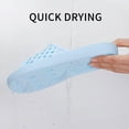 thumbnail image 2 of Comwarm Shower Shoes for Women Men, Quick Drying Non-Slip Bath Slide Shower Sandals with Drain Holes, Blue, 2 of 6