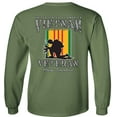 thumbnail image 3 of Fair Game Proud Vietnam Veteran Always Remember Long Sleeve Shirt-Military Green-3x, 3 of 5