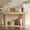 Natural Oak, variant on CHIC HOUSE 63" Fluted Entryway Console Table, Farmhouse Long Narrow Wooden Sofa Table Behind the Couch for Living Room, Hallway, Entrance, Foyer, Rustic Brown