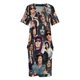 thumbnail image 4 of Vestido holgado con bolsillo para mujer traje elegante de estilo veraniego con diseño de Collage de Reedus, 4 of 7