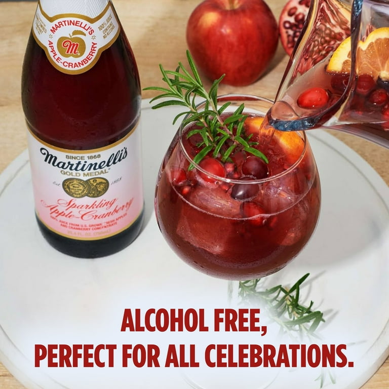 pack) Martinelli's Gold Medal Sparkling Apple-Cranberry with 100