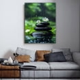 thumbnail image 3 of Mudket Framed Canvas Wall Art, White Orchid Candles Zen Stones Wall Decor, Elegant Calming Spa Floral Waterproof Art Prints for Bathroom Bedroom Living Room Home Decor - 12"L x 8"W, 3 of 9
