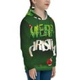 thumbnail image 3 of Kll Unisex Kids Boys Girls Hooded Pocket Pullover Hoodies-Merry Christmas, 3 of 9