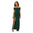 thumbnail image 4 of KRE PRIME Women Dress Off-Shoulder Split Maxi Dress, 4 of 6