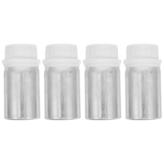 LEORX 4Pcs Aluminum Sample Bottles with Cap for Liquid Storage and Chemical Use Multicolor