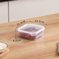 thumbnail image 3 of Small Freezer Safe Food Storage Containers, Stackable Airtight Mini Plastic Meal Prep Boxes, Microwavable Leakproof Refrigerator Organizer for Meat, Vegetables, Leftovers,1PC, 3 of 7