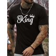 thumbnail image 1 of [Popular Choice] Summer Essential: Men's Fashion Printed Short-Sleeve T-Shirt - Casual Round Neck, Breathable Polyester, Machine Washable Tee For Adult, Men, Women, Teen, Teenager, Adolescent, Youth, 1 of 4