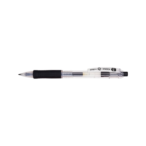 [Dong-A] Q-Knock Stylos Gel 0,4 mm, Encre Noire, Lot de 12