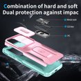 thumbnail image 3 of Allytechgroup Rugged Case for Samsung Galaxy A26 5G, [Slide Camera Cover] [360° Rotating Kickstand] [Military Protection] Non-Slip Anti-Fall Anti-Scratch Shockproof Heavy Duty Case - Rosegold, 3 of 8