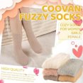 thumbnail image 6 of Fuzzy Socks for Women 5 Pairs Cozy Soft Fluffy Slipper Socks Topboutique Warm Winter Plush Sleep Socks Fleece Cabin Soft House Socks Gifts Christmas Gifts for Women, 6 of 7