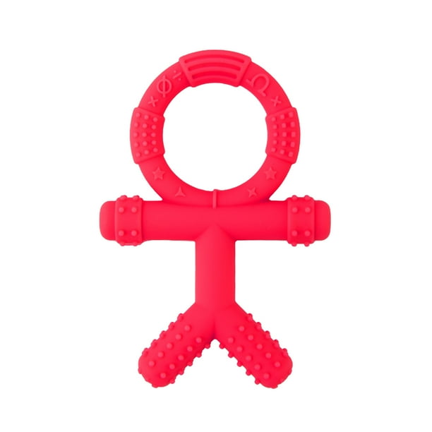 XZNGL Baby Teether Silicone Necklace Molar Stick Children Chew Toy