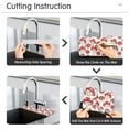 thumbnail image 5 of 2 Pack Red Cute Mushrooms Faucet Mat for Kitchen Sink 30'' Sink Splash Guard Mat Super Absorbent Fast Drying Drain Pad, 5 of 9