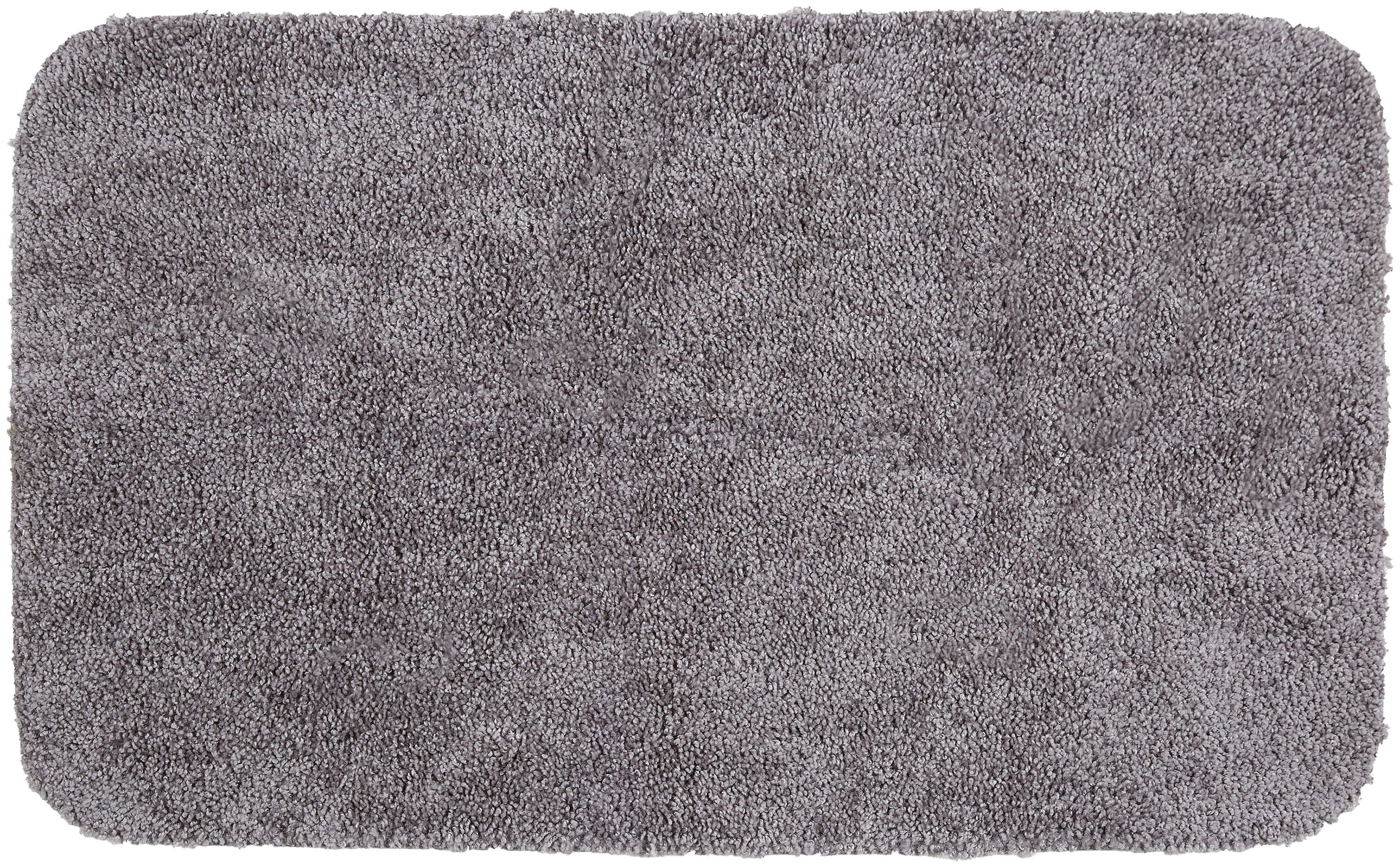 Mainstays Basic Polyester Bath Rug, Light School Grey, 19.5" x 32"
