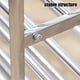 thumbnail image 5 of Zapatero de acero inoxidable, organizador de zapatos de varios niveles, estante de almacenamiento para entrada, porche, armario, zapatero que ahorra espacio con capas ajustables, zapatero moderno par, 5 of 7
