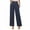 Navy, variant on WERYOUNG Girls Boys Suit Pants Summer Solid Color Empire Waist Button Wide Leg Pants With Pockets Newborn Sweet Sweat Pants,Black,11-12 Years