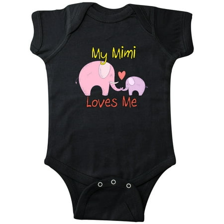 

Inktastic My Mimi Loves Me Gift Baby Boy or Baby Girl Bodysuit