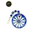 thumbnail image 3 of Blue Glass Metal Floral Handmade Greek Nazar Amulet Evil Eye Retro Style Home Decoration, 3 of 4