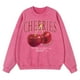 thumbnail image 3 of Sudadera de algodón con estampado vintage desgastado y cerezas para hombre, ropa divertida de San Valentín, sudadera con capucha de moda, sudadera de hip hop, 3 of 4