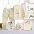 thumbnail image 2 of Newborn Preemie Infants Baby Girls Boys Long Sleeve Jumper + Hats + Socks + Bib Outfits Autumn Clothes 0-3M Layette Set NIEWTR, 2 of 7
