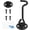 1-Black, variant on Hook and Eye Latch (4-inch) - with Mounting Screws - Heavy Duty Locks for Door, Gates, Barns, Bathrooms, Cabins (1-White)