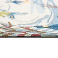 thumbnail image 4 of ESENCIA Indoor/Outdoor Power Loomed Latex Back Non Slip Mat - Transitional Whimsical Nature Colorful (Gone Skating Blue) (2' x 2'10"), 4 of 5