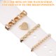 thumbnail image 3 of unbranded 8Ud Accesorios Dorados Para Correa De Con Anillos Y Colgantes Funcionales, 3 of 6