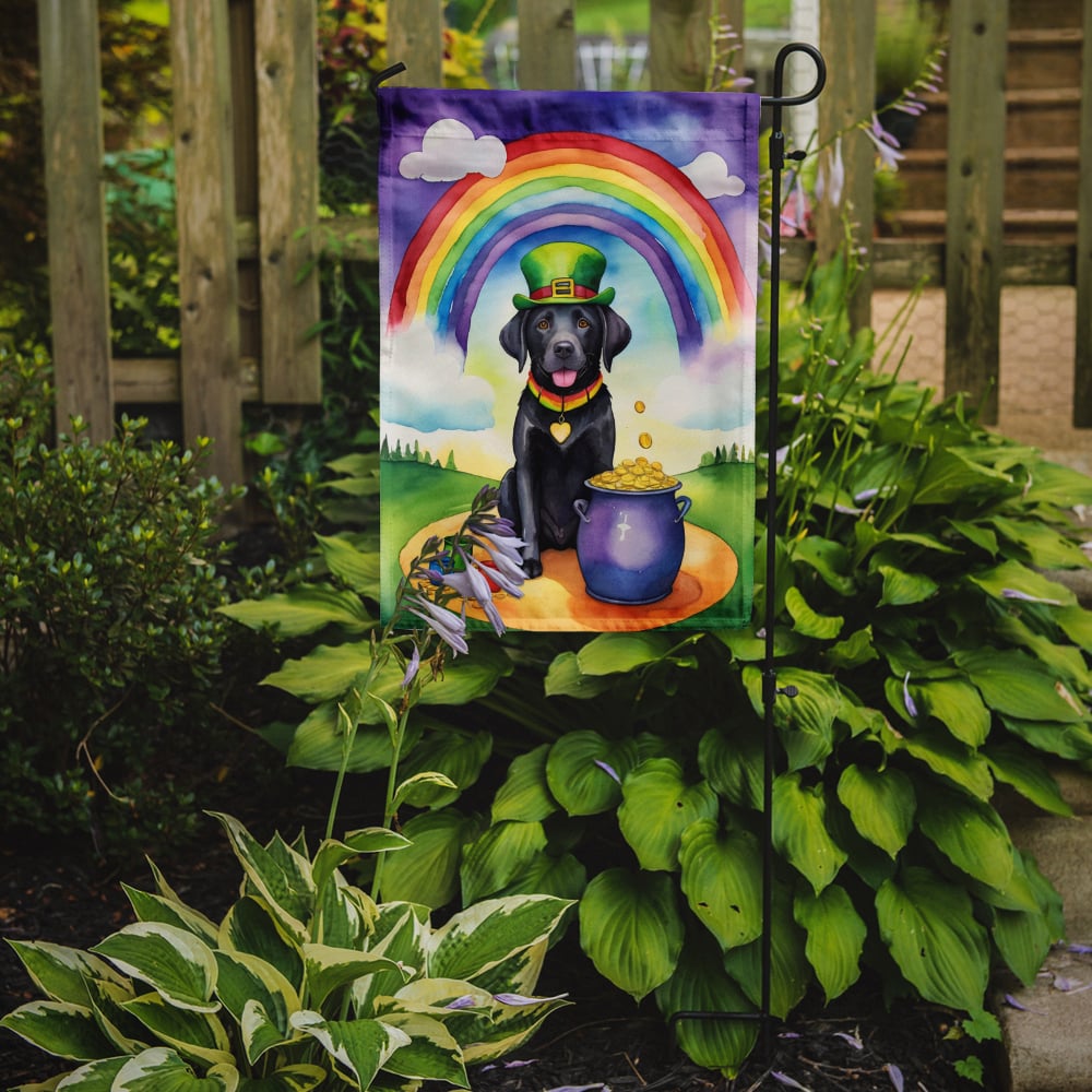 Labrador Retriever St Patrick's Day Garden Flag 11.25 in x 15.5 in