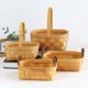 thumbnail image 3 of GOOHOCHY Cesta tejida de madera con asa para frutas y verduras, cesta duradera para huevos, 3 of 8