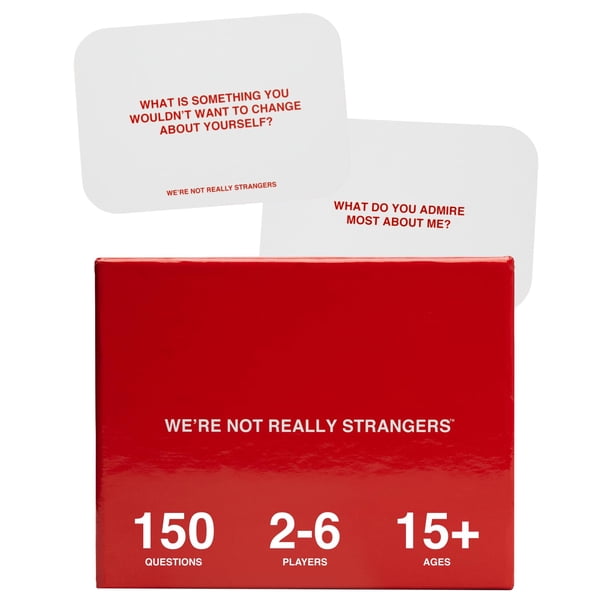 Juego de cartas WE'RE NOT REALLY STRANGERS Fun Family Party 12+