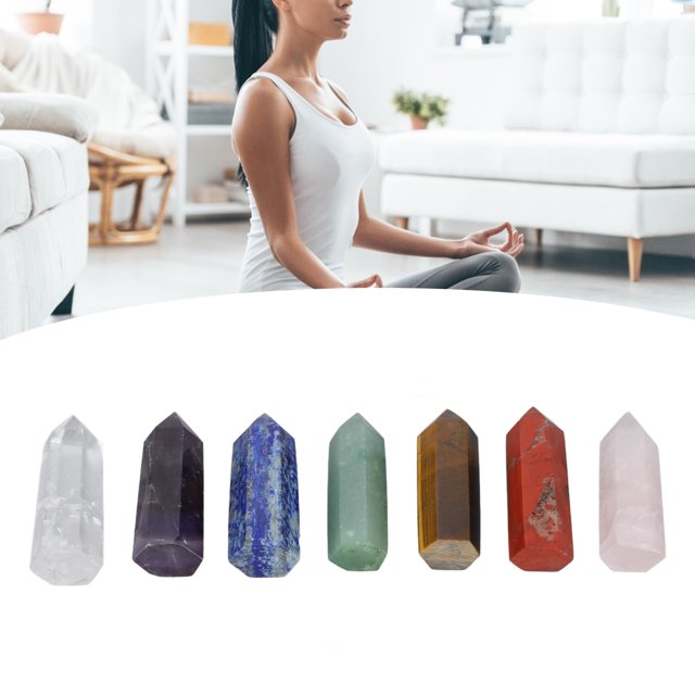 Varita curativa regalo de cumpleaños 7 piezas varita de meditación portátil para oficina en casa hombres y mujeres ANGGREK Otros