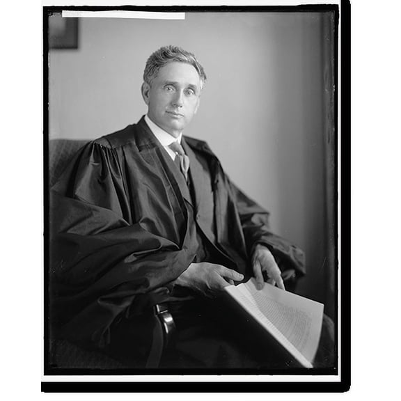 Historic Print, BRANDEIS, LOUIS D. JUSTICE, 16" x 20"
