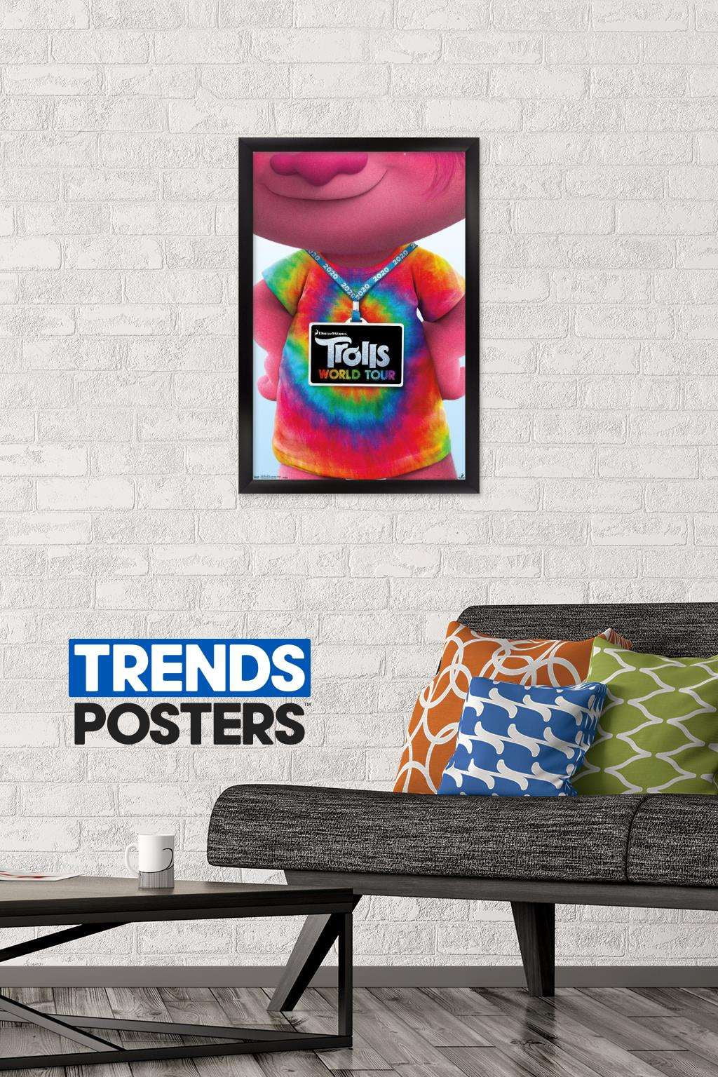 DreamWorks Trolls 2 - Teaser Wall Poster, 14.725" x 22.375", Framed