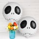 thumbnail image 2 of 2 piezas de 18 pulgadas redondo esqueleto cabeza calabaza vampiro chica halloween papel de aluminio globos halloween fiesta decoración, 2 of 4