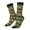 2 Black-1, variant on Dark Green Vintage Corn Pattern Pattern Sport Socks for Women and Men Crew Socks Sporty Calf Socks Casual Socks