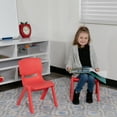 thumbnail image 3 of Flash Furniture Kids Plastic Stacking School Chair (2 Pack), Red, 3 of 15