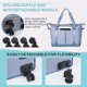 thumbnail image 3 of Rolling Duffle Bag with Wheels,Expandable Foldable Duffel Bag with Wheels for Travel,Rolling Luggage Duffel Bag,C, 3 of 5