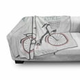 thumbnail image 2 of Saying Soft Flannel Fleece Throw Blanket, I Love My Bike Chalk Pencil Look Grungy Plain Background Nursery Themed Pattern, Cozy Plush for Indoor and Outdoor Use, 70" x 90", Multicolor, by Ambesonne, 2 of 5